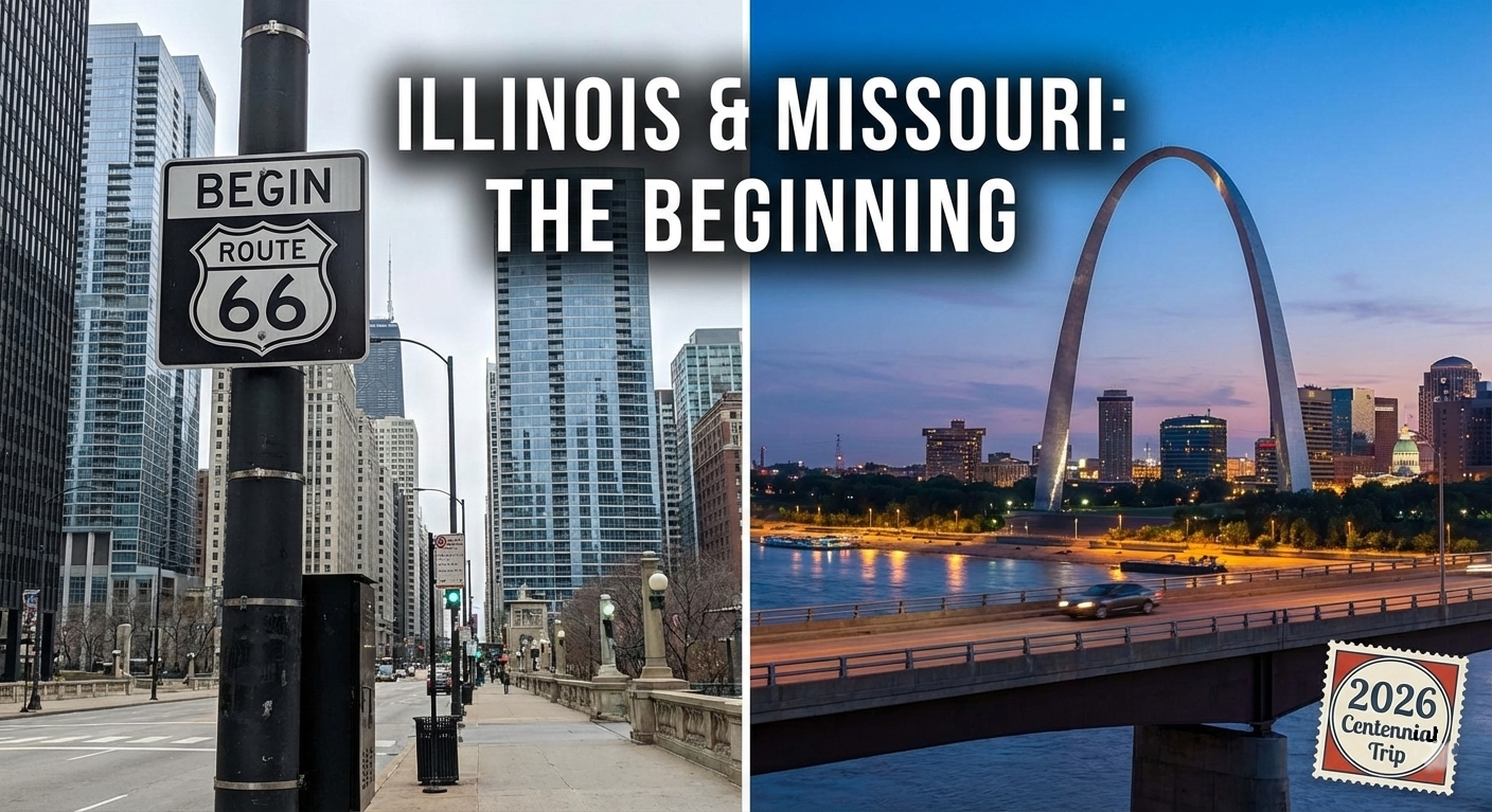 Illinois & Missouri start of Mother Road
