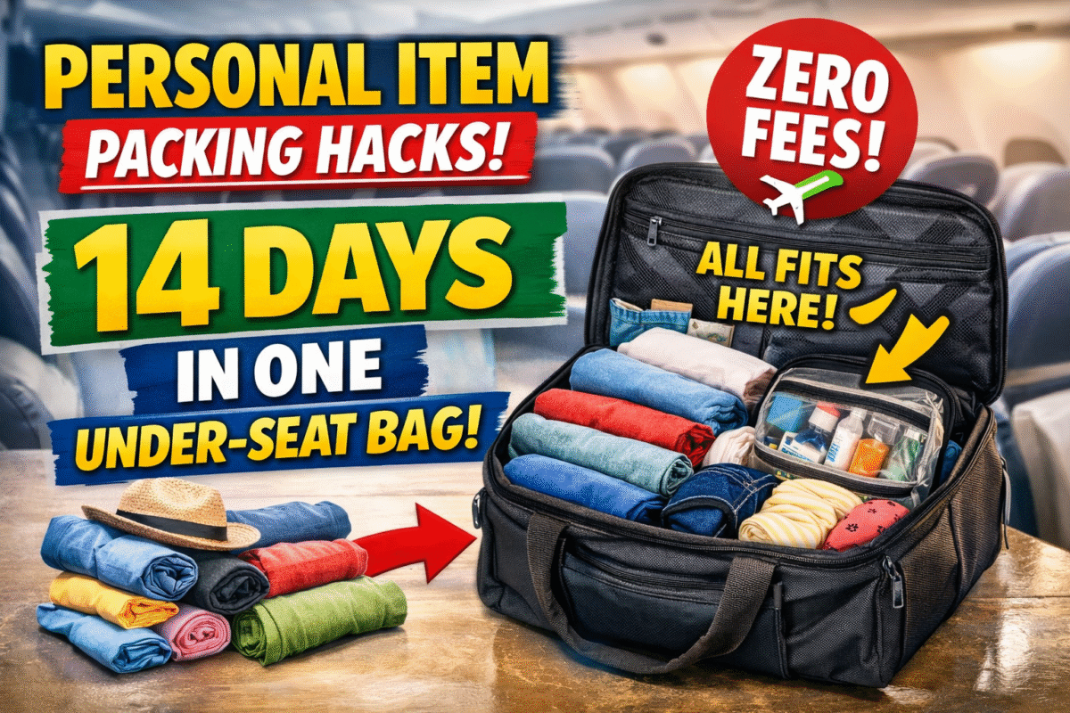 Personal Item Packing Hacks: 14 Days in One Under-Seat Bag!