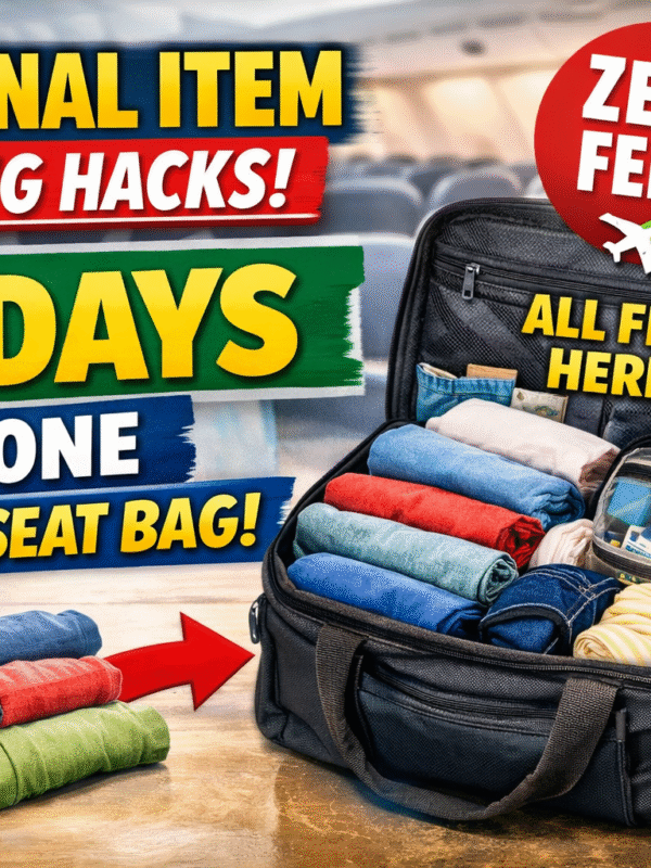 Personal Item Packing Hacks