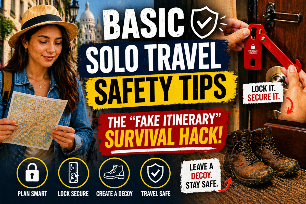 Basic Solo Travel Safety Tips: The “Fake Itinerary” Survival Hack!