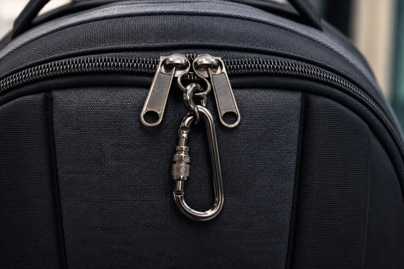 Anti-Theft Backpack Carabiner Locks