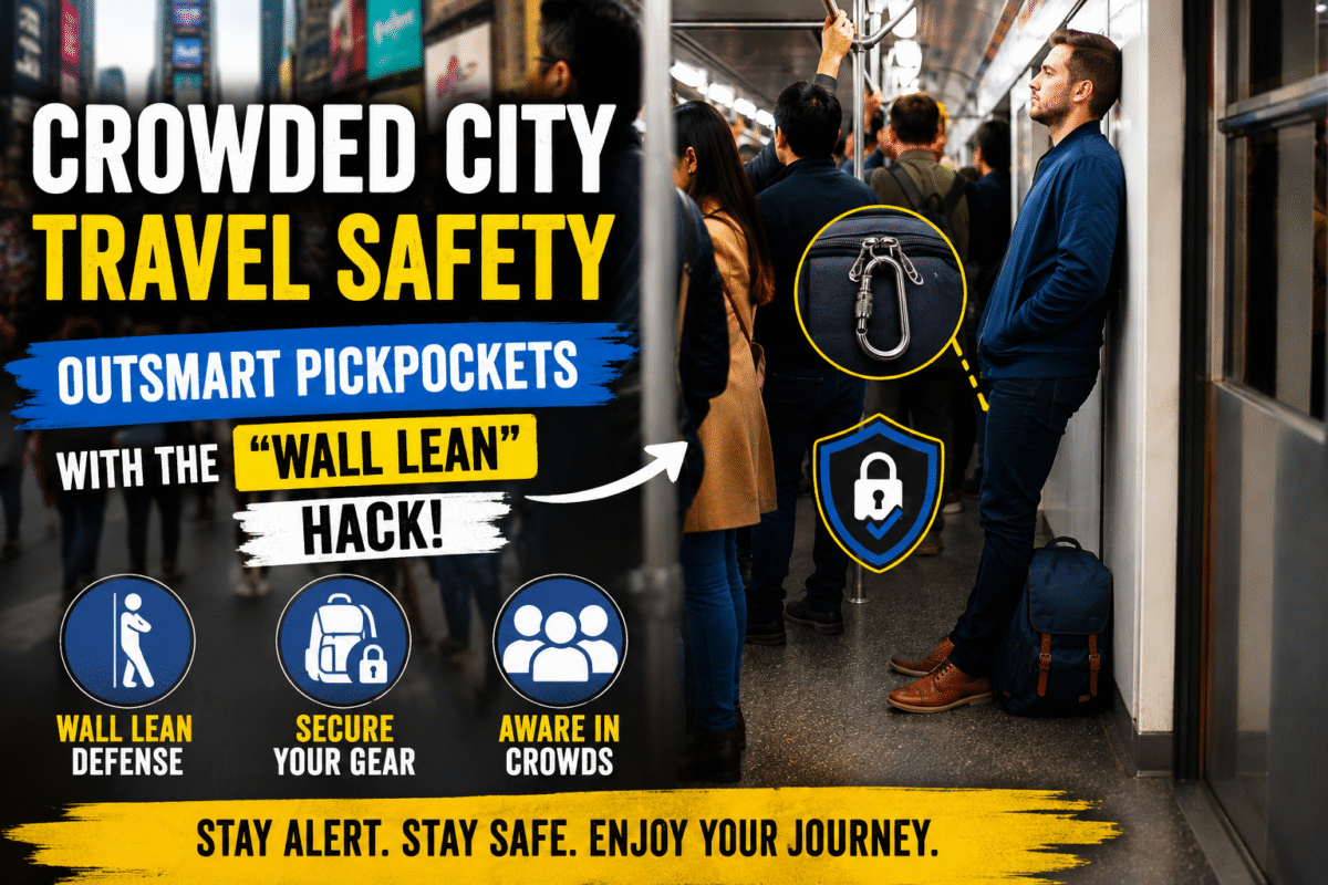 Crowded City Travel Safety: Pickpockets with the “Wall Lean” Hack!