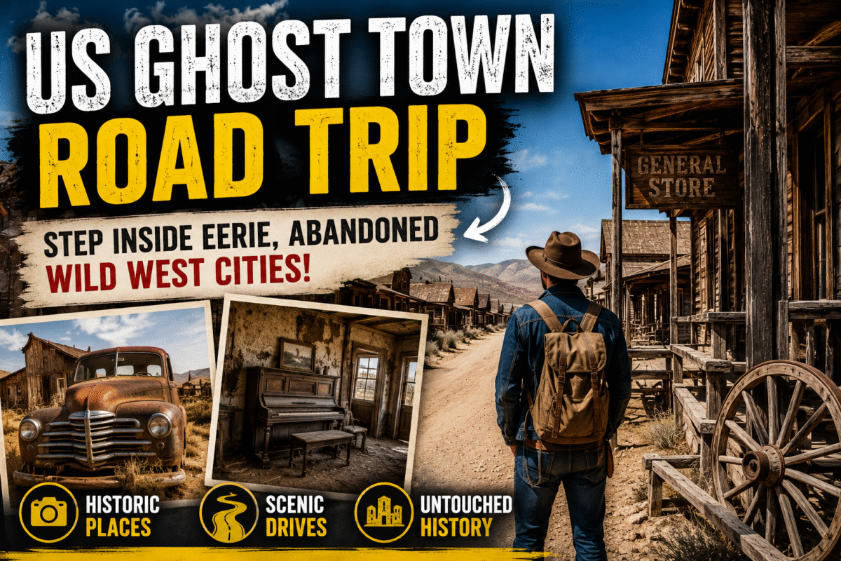 US Ghost Town Road Trip: Step Inside Eerie, Abandoned Wild West Cities!