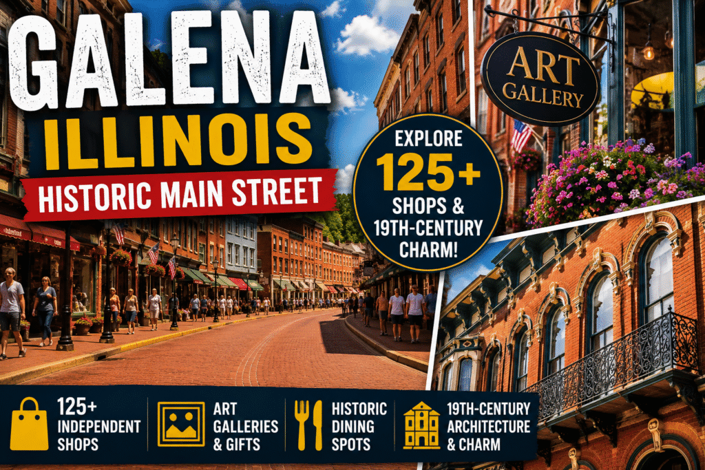 Galena Illinois Historic Main Street: Explore 125+ Shops & 19th-Century Charm!
