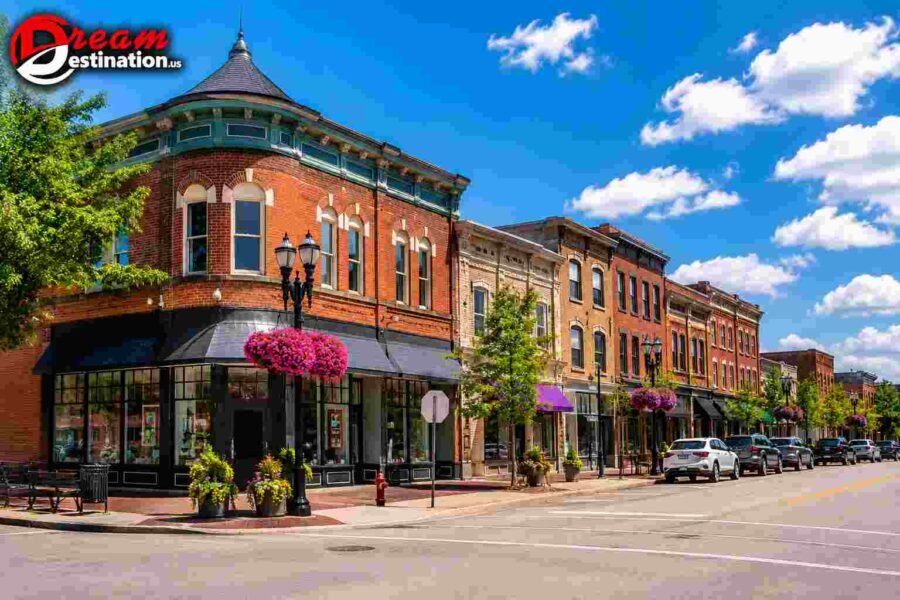 Top Destinations in Plainfield City downtown streetscape 