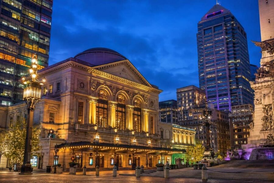 Monument Circle Indianapolis Downtown historic theatre venue