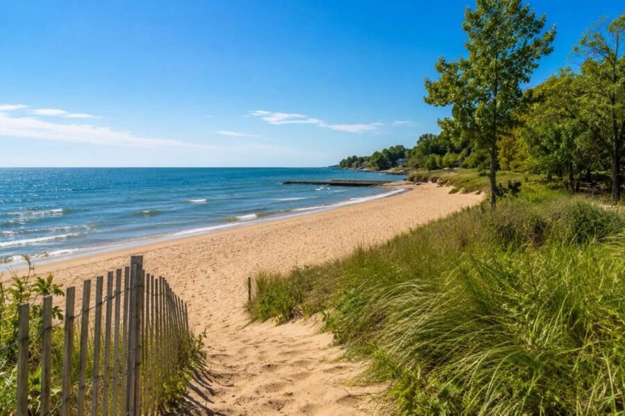 Washington Park Zoo Michigan City exterior beach view 