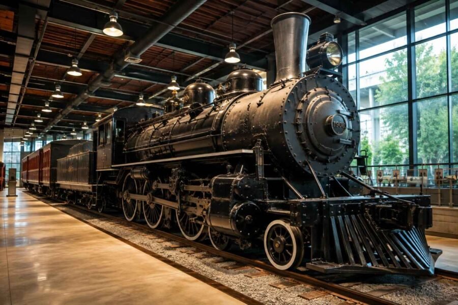 Evansville Museum historic vintage transportation train